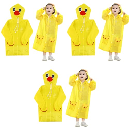 Optifit® Raincoat for Kids Boys Girls with Hood, Polyester Rain Ponchos with Pockets and School Bag Coverage, Bright Color Raincoat for 3-7 Years Old Kids 3 PCS Optifit® Raincoat for Kids Boys Girls with Hood, Polyester Rain Ponchos with Pockets and School Bag Coverage, Bright Color Raincoat for 3-7 Years Old Kids 3 PCS